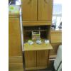 Image 5 : LG. OAK HEADBOARD W/2 SIDE CABINETS