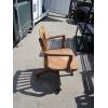 Image 2 : ANTIQUE WOODEN ROLLING ARMCHAIR