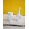 Image 2 : 3 MCM WEST GERMAN WHITE PORCELAIN VASES