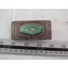 Image 1 : SILVER & TURQUOISE NAVAJO BELT BUCKLE