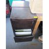 Image 3 : ROLLING 2 DRAWER WOOD FILING CABINET W/KEY