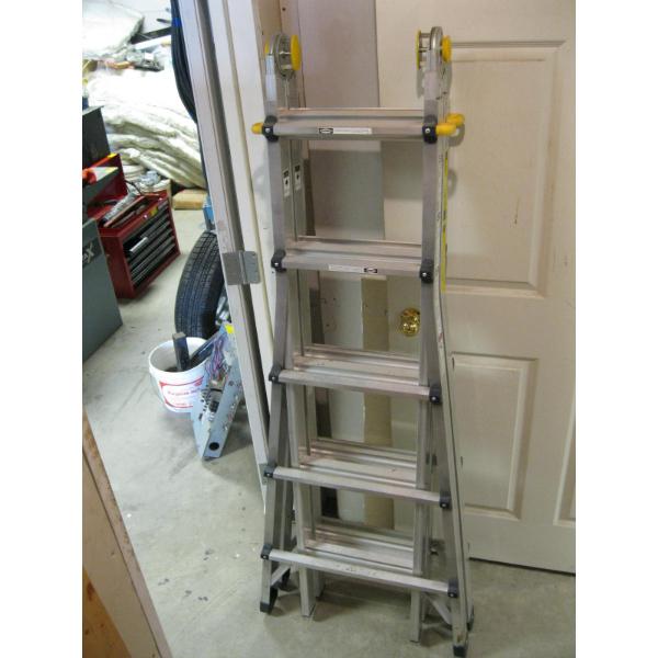 MASTERCRAFT MULTI PURPOSE, MULTI ADJUSTABLE LADDER