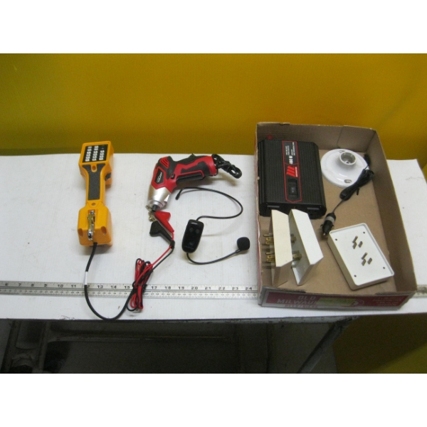 ASST. ELECTRONICS - TELEPHONE LINEMAN TOOL, 400W MOTOMASTER INVERTER, ETC.