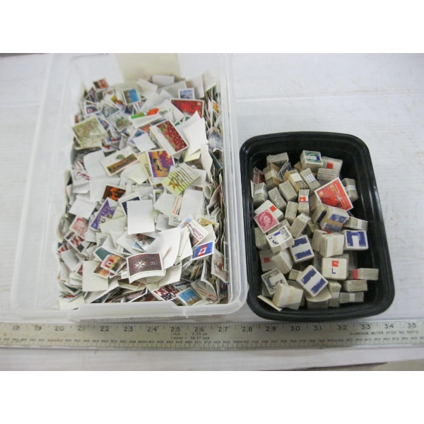 BIN OF ASST. STAMPS
