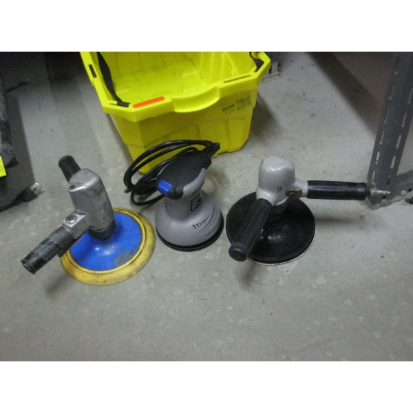 ELECTRIC SANDER & 2 AIR SANDERS