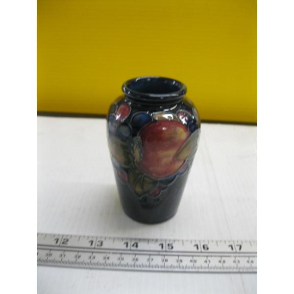 SIGNED MOORCROFT 2.5" POMEGRANATE VASE