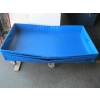 Image 1 : 4 LG. HANDLED ULINE BLUE TRAYS - 48X30X6"