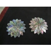 Image 2 : 2 MEXICAN ABALONE PINWHEEL BROACHES & MISC. JEWELLERY