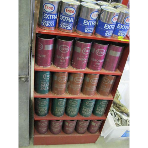 DOUBLE SIDED OIL CAN STAND