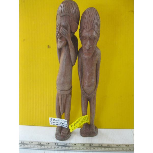 ETHNIC FIGURINES FROM SOUTH PACIFIC, CARVED