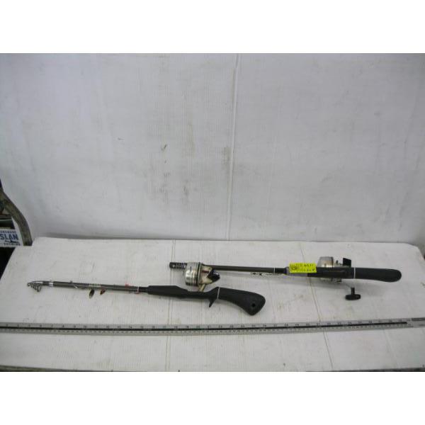 2 EXTENDABLE RODS W/REELS