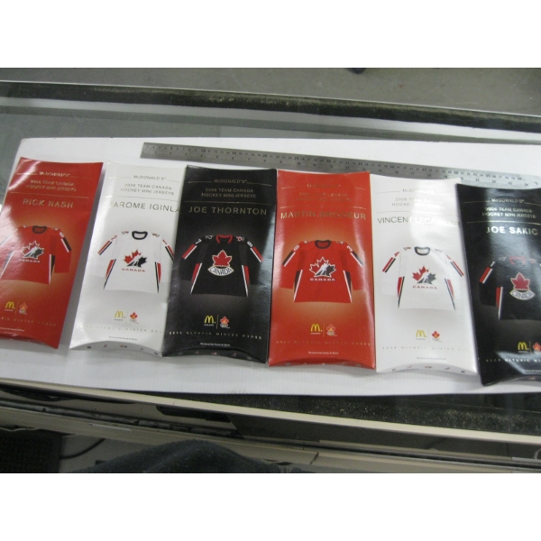 MCDONALD'S COLLECTABLE MINI JERSEYS