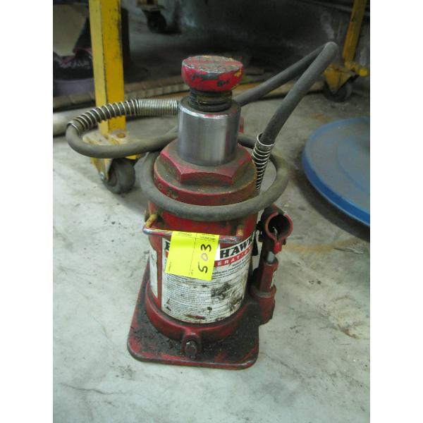 HEAVY DUTY BLACKHAWK AIR OVER HYDRAULIC BOTTLE JACK