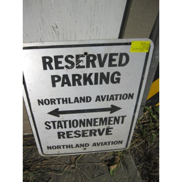 RESERVED PARKING SIGN