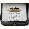 Image 1 : LADIES 14KT DIAMOND RING & BAND, SOLDERED, W/A $2,850, SZ 8