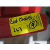 Image 3 : SET OF 4 RED SWIVEL CHAIRS