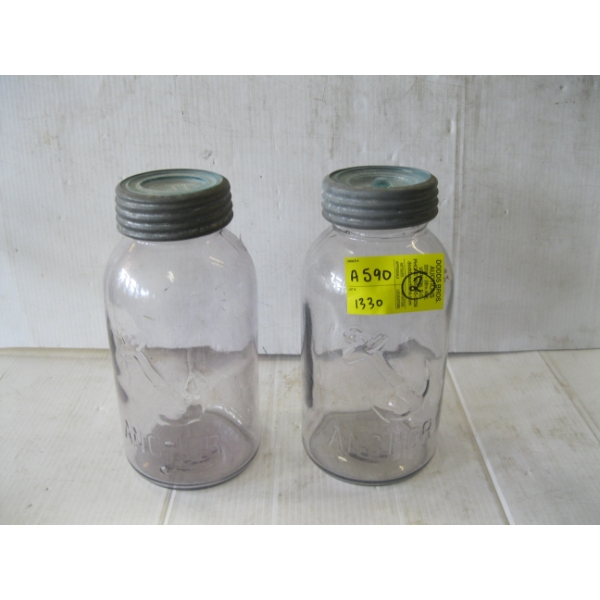 PAIR OF ANCHOR CANNING JARS