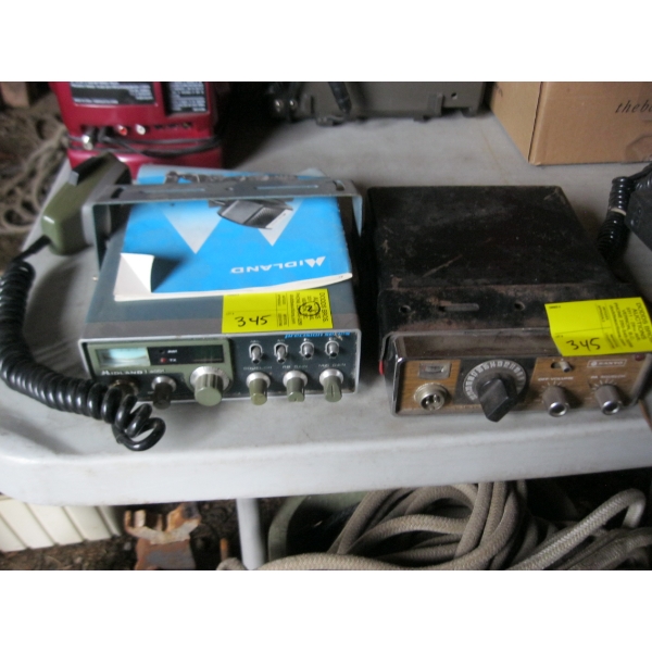 2 CB RADIOS & A TURNER MICROPHONE