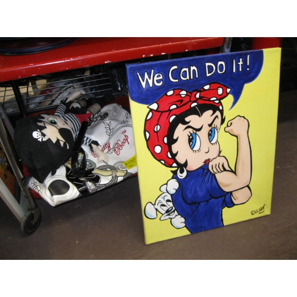 COLLECTABLE BETTY BOOP PICTURE & BAG
