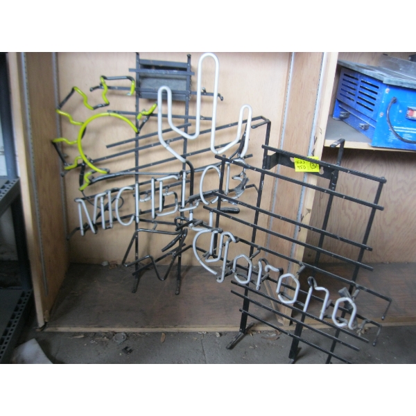 2 "AS IS" NEON BEER SIGNS