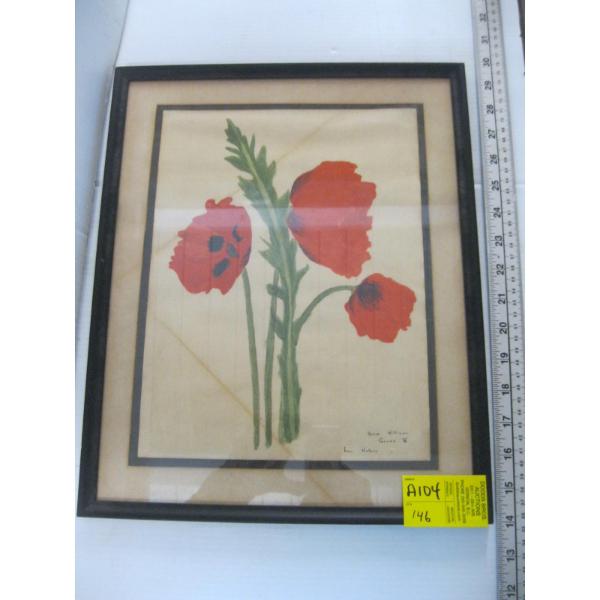 PAINTED POPPY FLOWER BY ANNIE WILLIAMS, GRADE 5