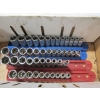 Image 1 : 4 SETS OF 1/4" METRIC & SAE GEAR WRENCH SOCKETS