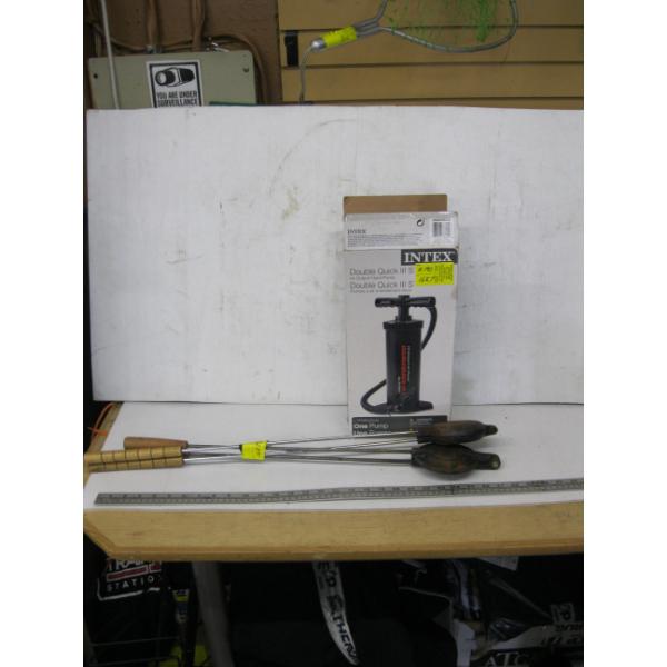 HAND PUMP & 2 CAMPFIRE COOKERS