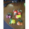Image 1 : 4 VINTAGE FRUIT CHALKWARE WALL HANGINGS