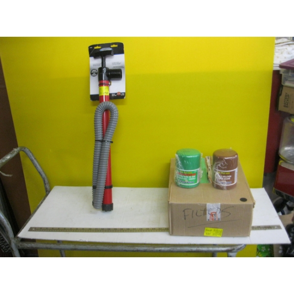 MISC. FILTERS & A BILGE PUMP