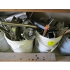Image 2 : 5 BUCKETS OF ASST. ITEMS: READY ROD, STEEL, NUTS/BOLTS, ETC.