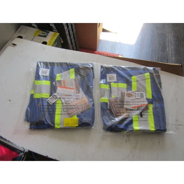 2 NEW SZ M & L BLUE VESTS