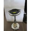 Image 1 : LIGHTED BASED CHROME & MARBLE ASHTRAY STAND