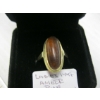 Image 3 : LADIES 14KT AMBER RING (STONE VERY WORN) - 3.5G - SZ 6 1/4