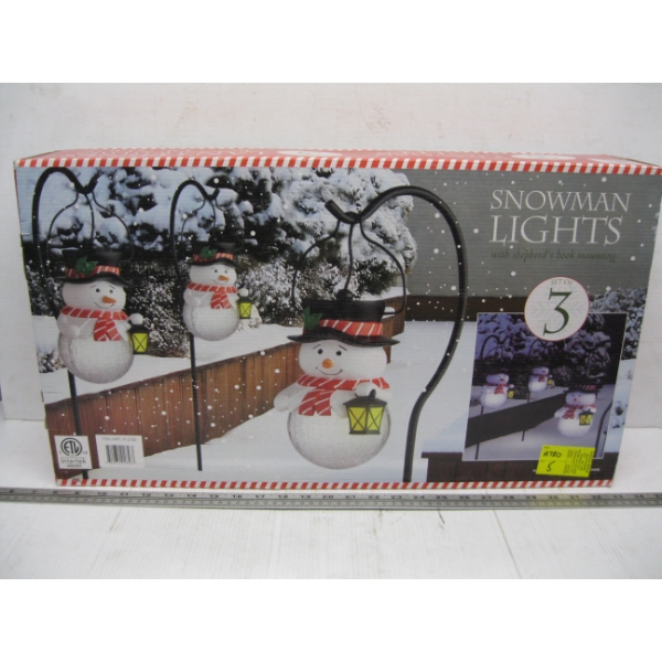 SNOWMAN LIGHTS - SET OF 3