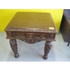 Image 1 : END TABLE W/SPIRAL LEGS & DRAWER