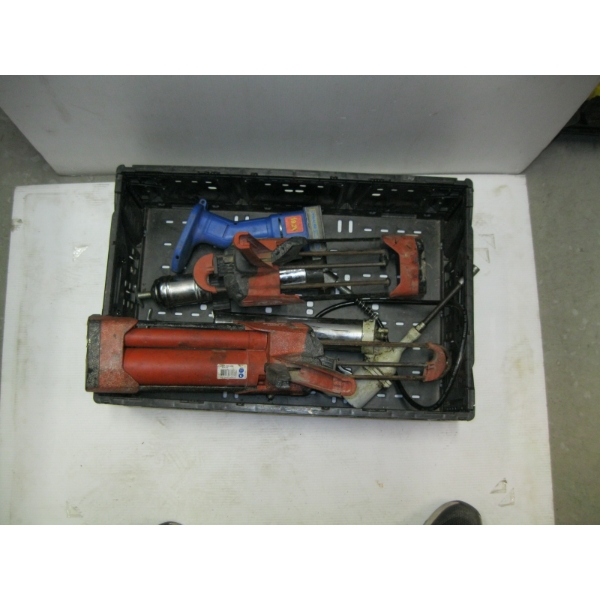 MISC. HILTI CAULKING GUNS, AIR GREASE GUNS, ETC.