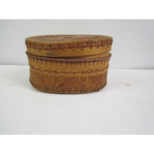 CREE BASKET FROM N. SASK.