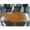 Image 3 : DINING TABLE W/4 CANE BACK CHAIRS & MATCHING CHINA CABINET