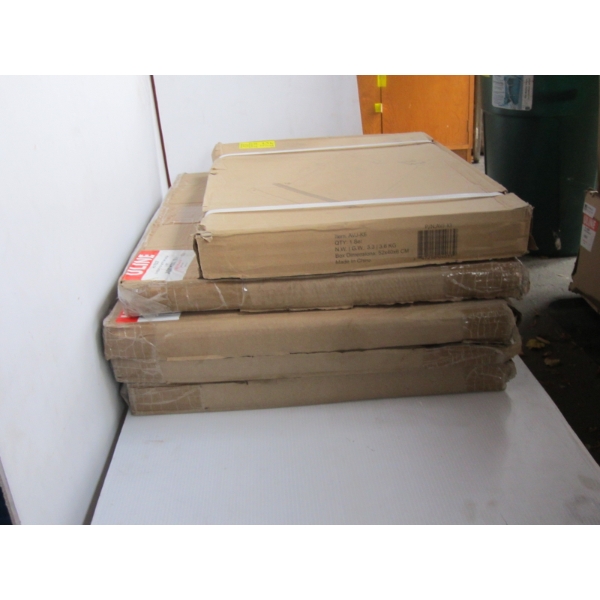 MISC. COMPUTER SLIDE OUT TRAY, ULINE BOTTOM SHELF DIVIDERS, ETC.