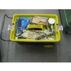 Image 2 : STANLEY ROLLING TOOLBOX W/LG. LOT OF PAINTING ACCESSORIES, JIGSAW, ETC.