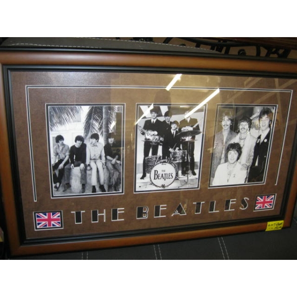 FRAMED BEATLES PHOTOS (WITH CERTIFICATE OF AUTHENTICITY)