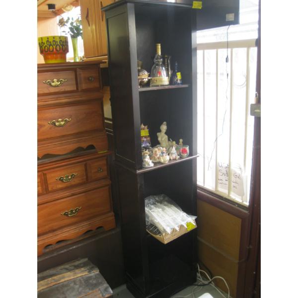 TALL, NARROW BOOKSHELF
