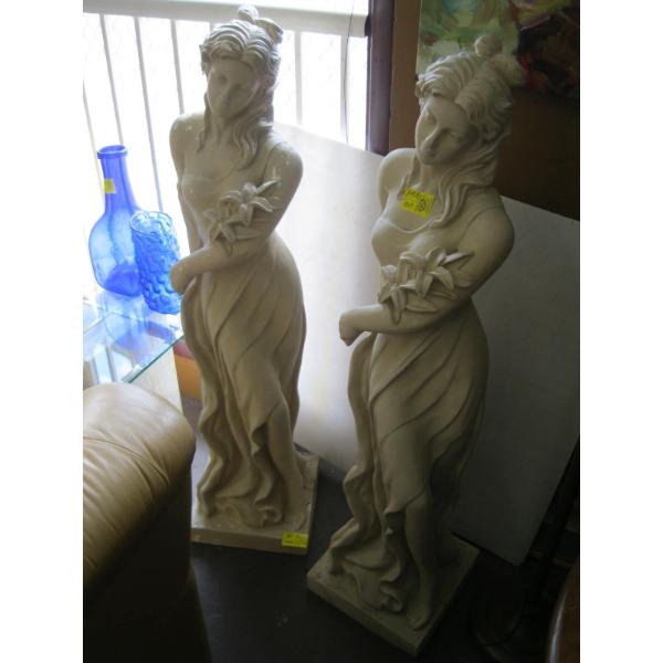 MATCHING PAIR OF STATUES