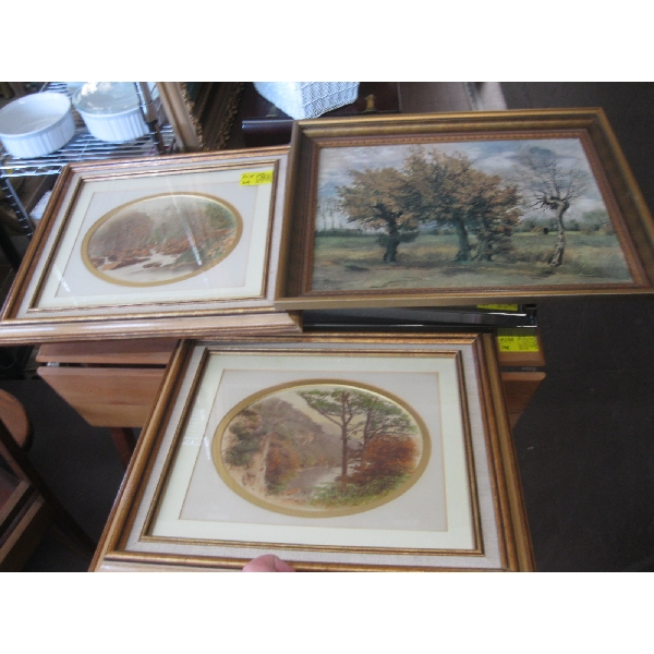 1 ORIGINAL PAINTING & 2 PRINTS