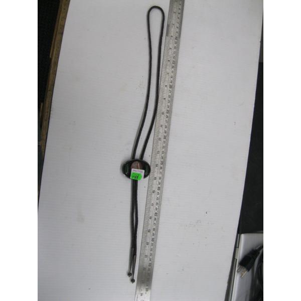 STERLING W/STONE BOLO TIE