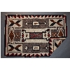 Image 3 : JB Moore Storm Pattern Navajo Rug, Ca. 1920-1930