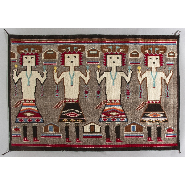 Navajo Pictorial Rug, Ca. 1940s
