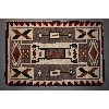 Image 1 : JB Moore Storm Pattern Navajo Rug, Ca. 1920-1930