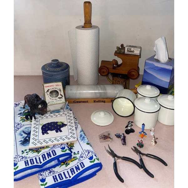 Kitchen Charms - Marble Rolling Pin Canister Collection & More