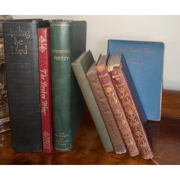 The Broken Wings, Sheridan's Plays, History Of England Vol 1&3, & More